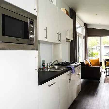 Met Vijverzicht Chalet Lathum